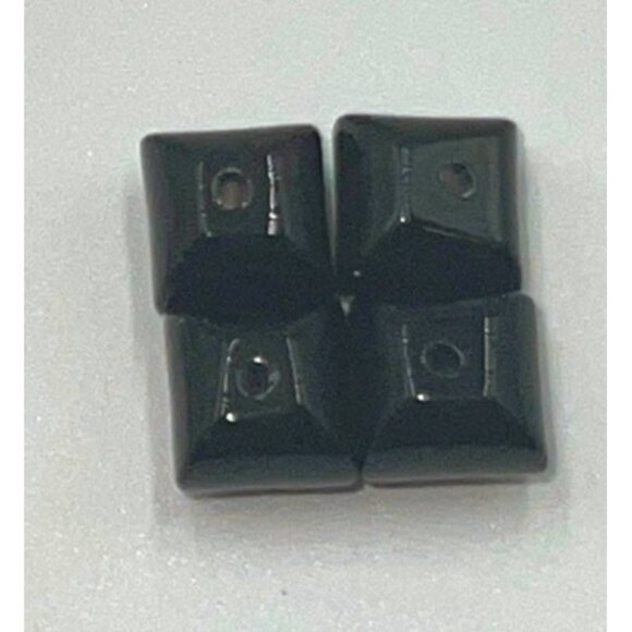 Smokey Quartz Pillow Bead 4 Items Brown Jewelry - Picture 1 of 3